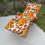 Deckchair chaise longue year 70