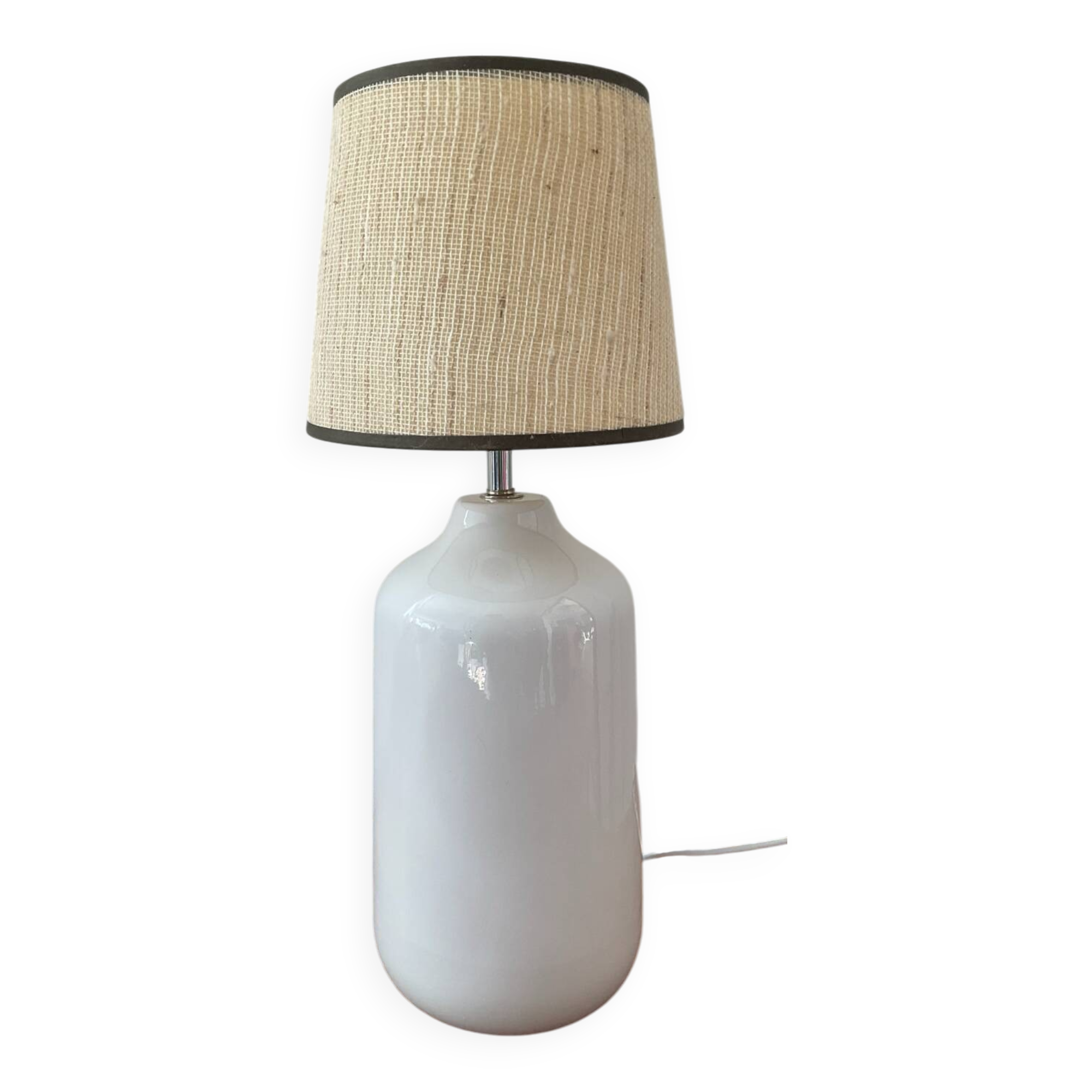 1970s glazed ceramic lamp