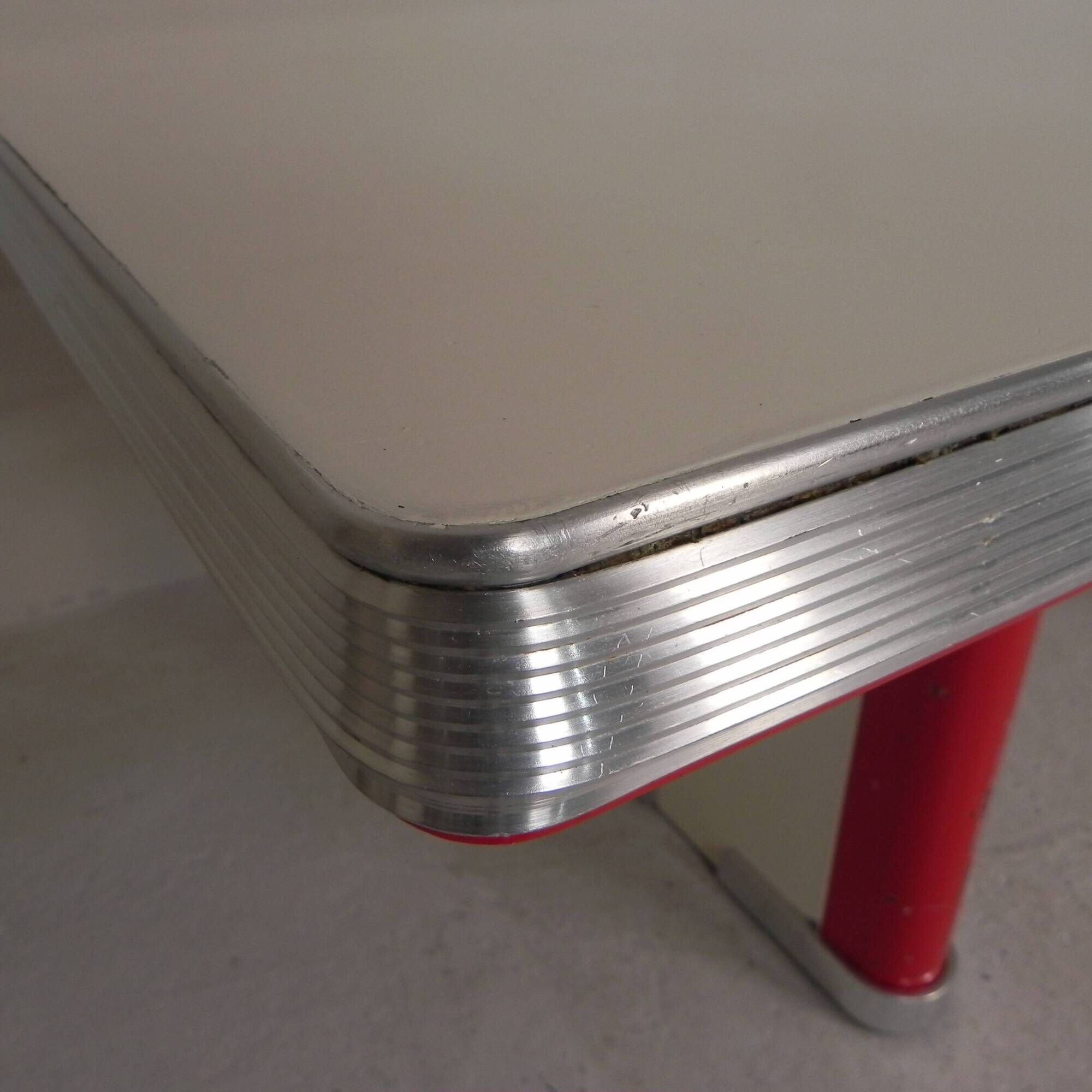 Ahrend Oda dining table desk with aluminium edge, 1950s
