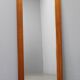 Large Danish midcentury teak veneer rectangular wall mirror, 1960s