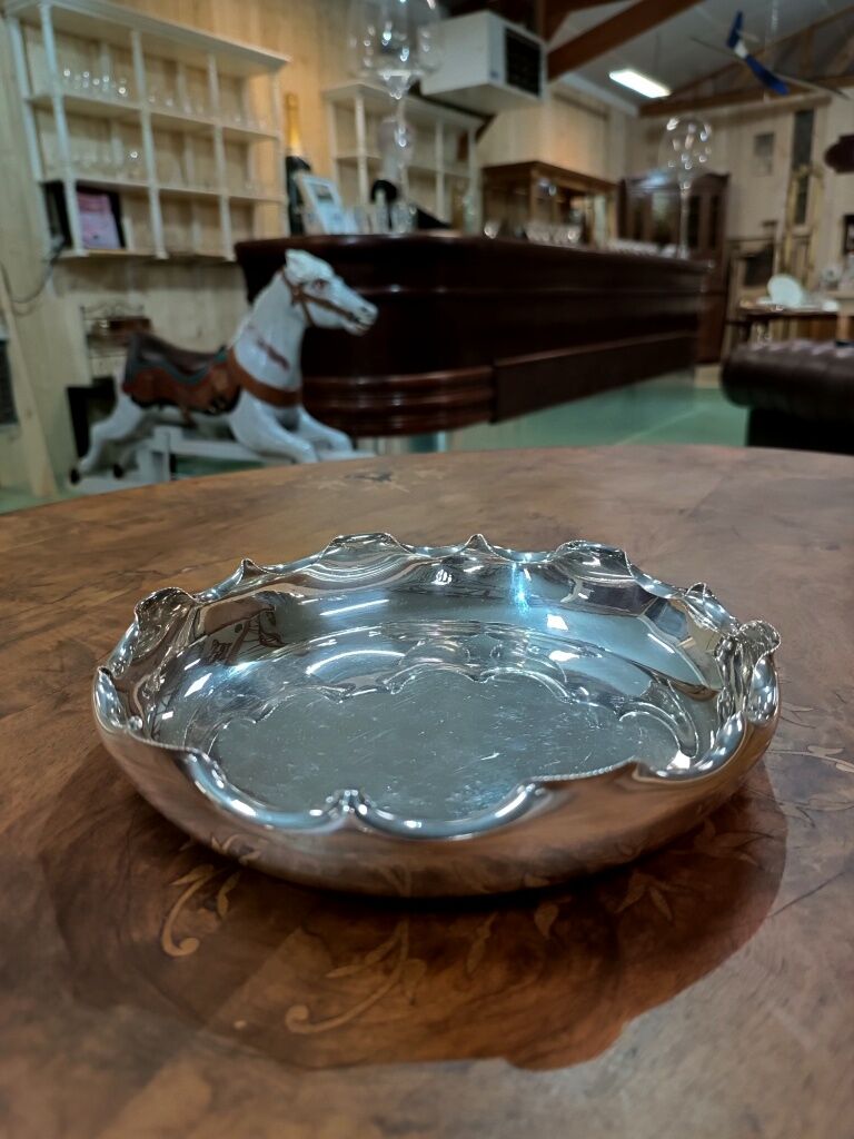 Silver metal dish