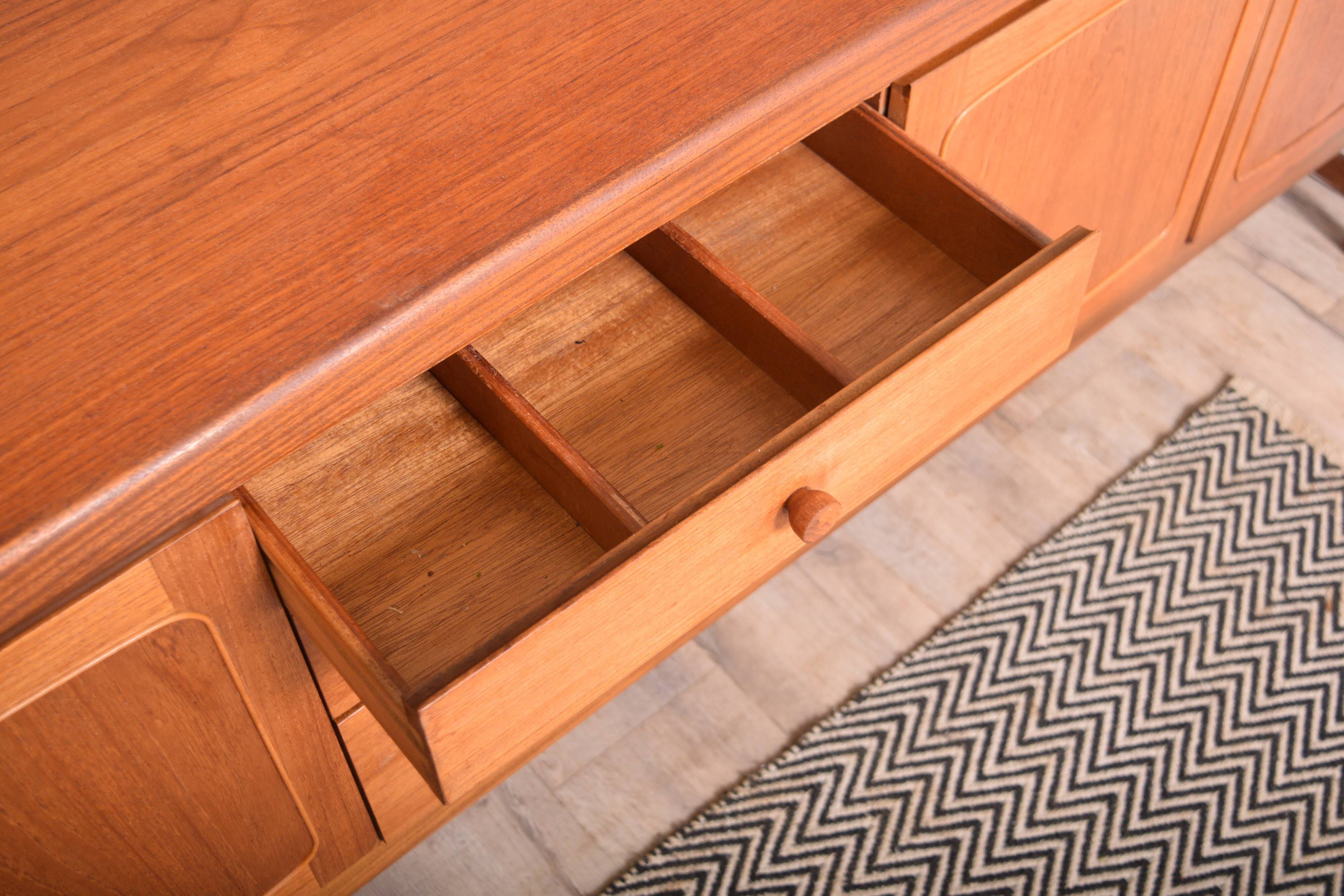 Restored Teak 1960s Nathan Squares Sideboard