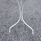 folding garden furniture in white patinated iron