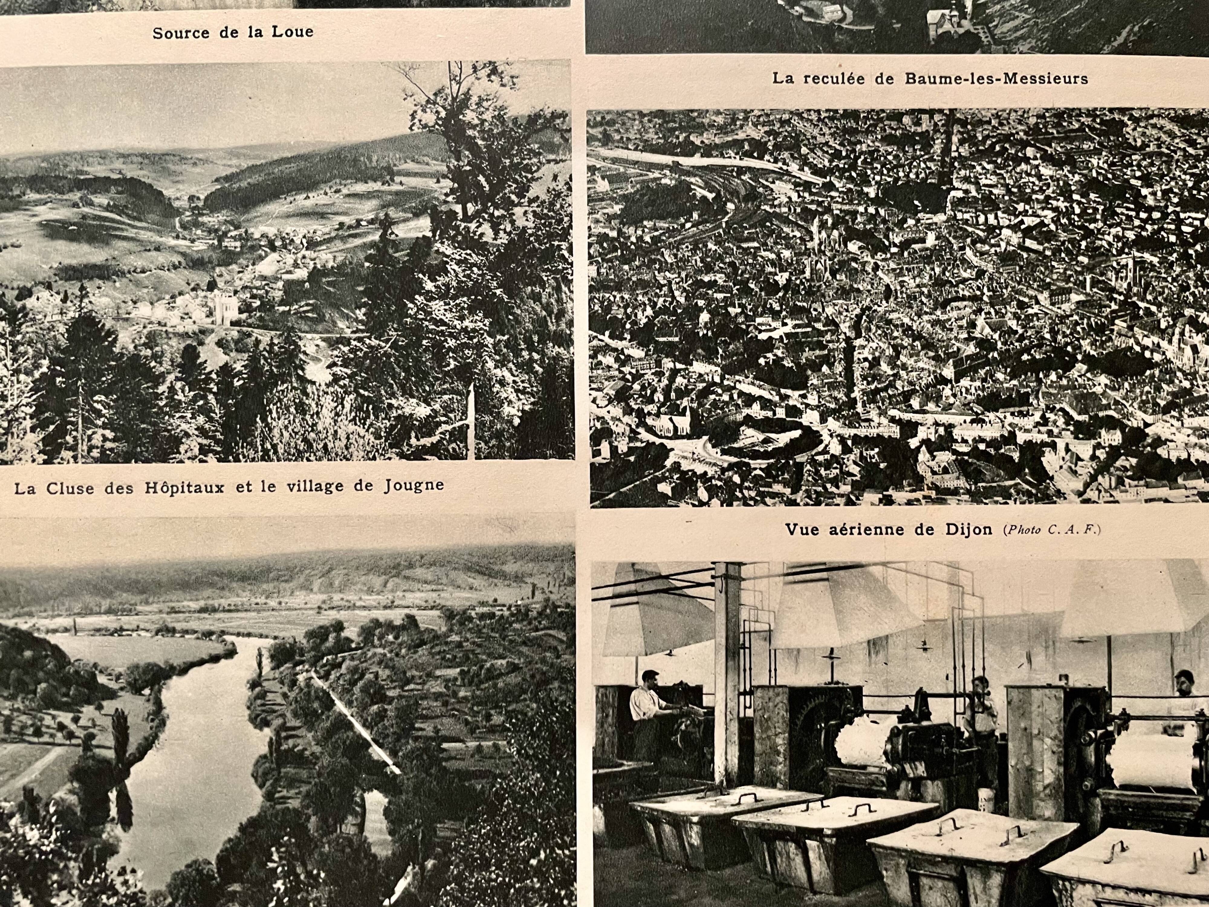 Old map of the Jura from 1951