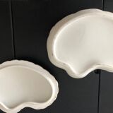 Bonbonnière en porcelaine motifs floraux fin 19eme