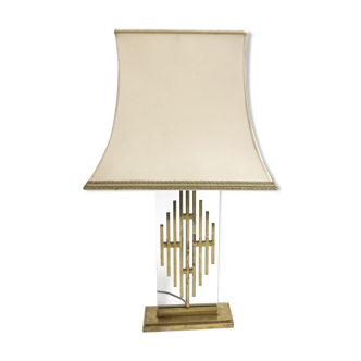 Lampe de table en bronze vintage années 1960