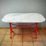 Table bistrot en marbre