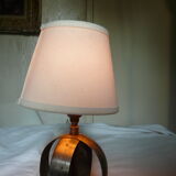 Ball foot lamp with metal blade from the 60's
