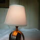 Ball foot lamp with metal blade from the 60's