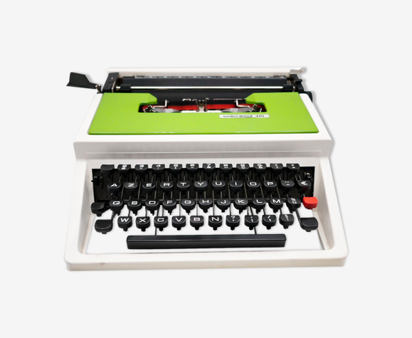 Machine à écrire Underwood 315 verte révisée ruban neuf