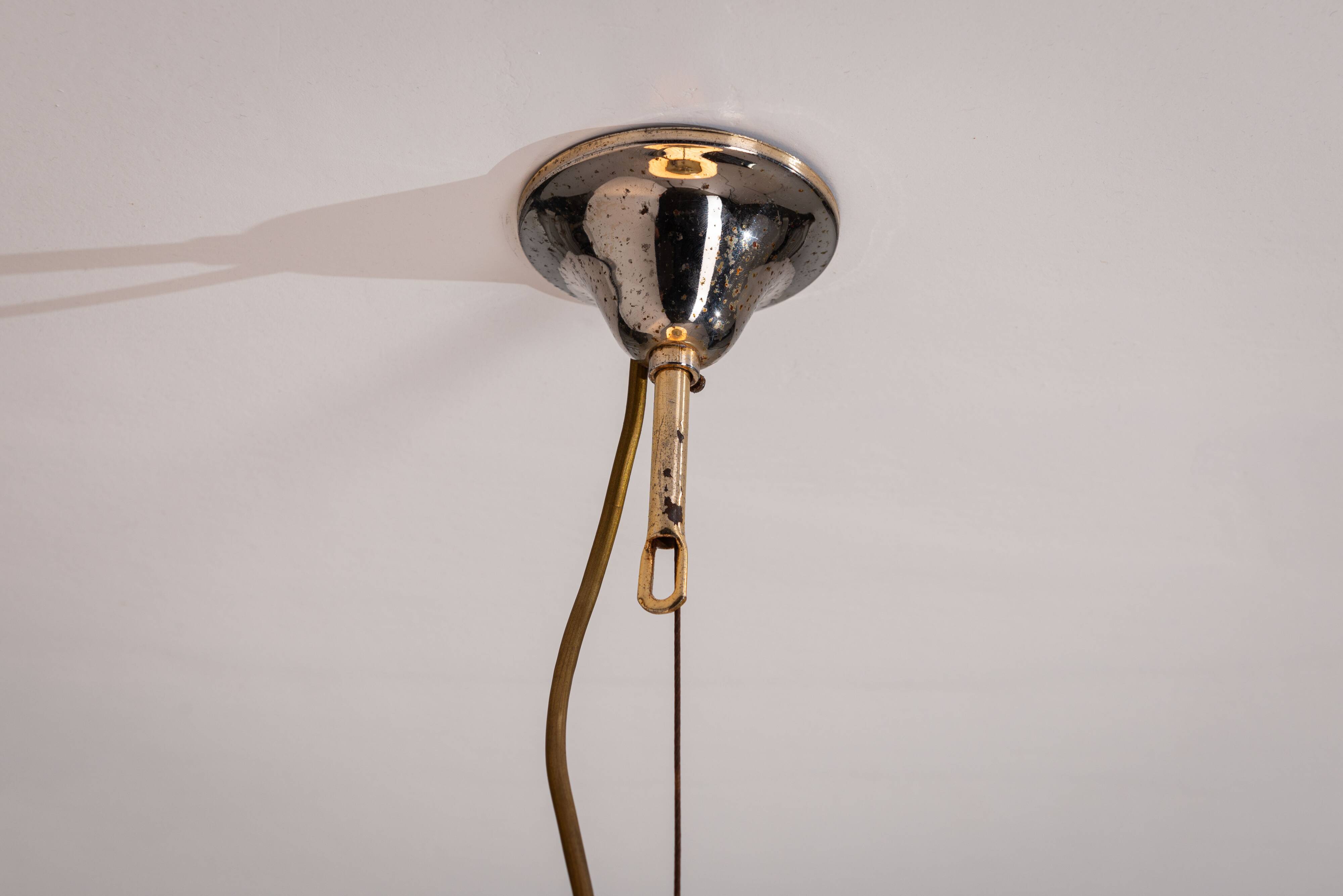 Ceiling lamp with Murano glass shade