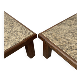 Brutalist coffee tables, set of 2