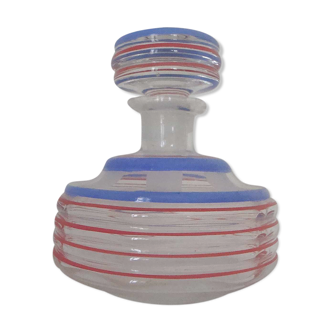 Carafe aux cercles rouges et bleus