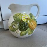Large vintage earthenware pitcher
