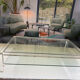 Table basse Altuglass et verre David Lange