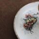 Antique enamel candle holder