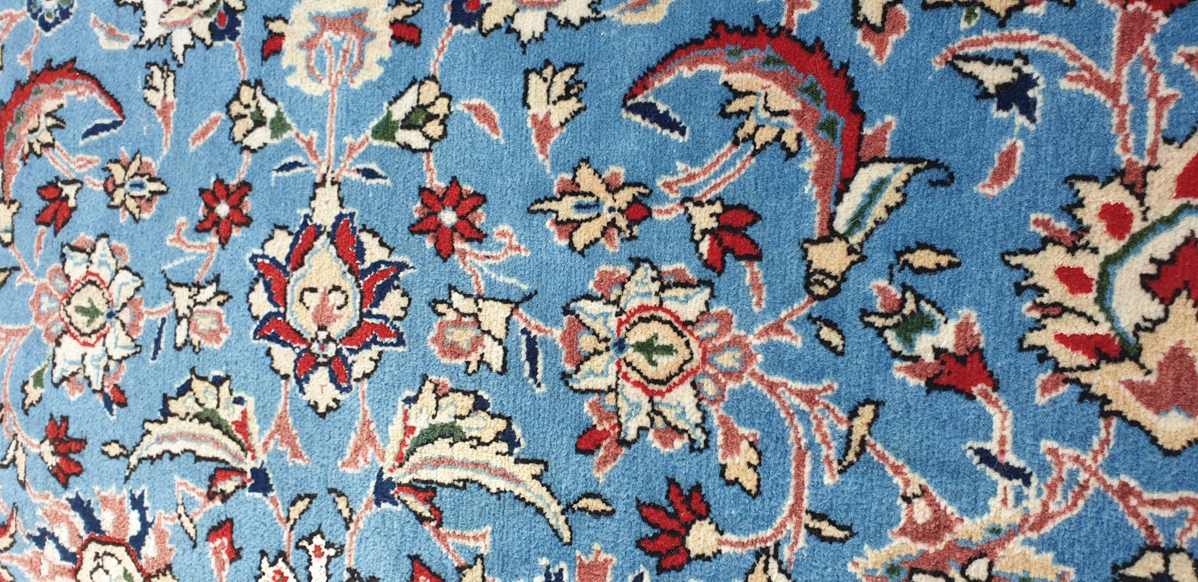 Royal blue oriental rug