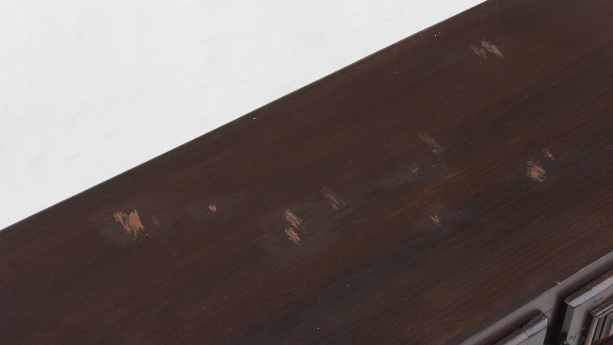 Vintage Spanish Brutalist Sideboard Credenza
