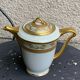 Coffee service consisting of 18 pieces, in white porcelain with gold decoration