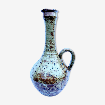 Speckled enamelled sandstone pitcher