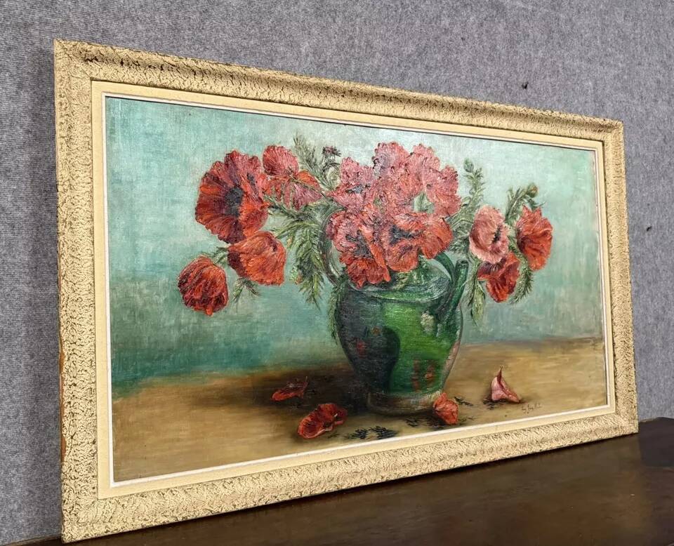 Art Deco period painting / oil on canvas circa 1930