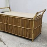 Bamboo bench chest 1960