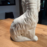 Pair of Staffordshire-type ceramic dogs - King Charles - 20th century