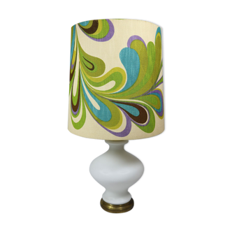 Lampe de table, Pop Art, base en verre illuminé, années 1960
