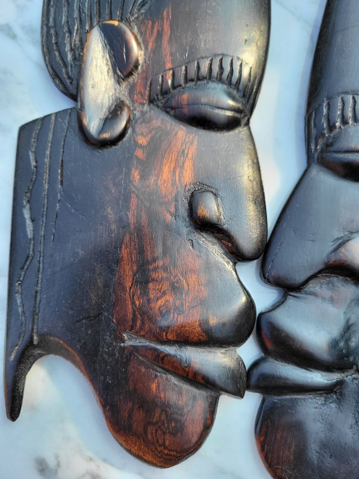 Set of 5 vintage African masks