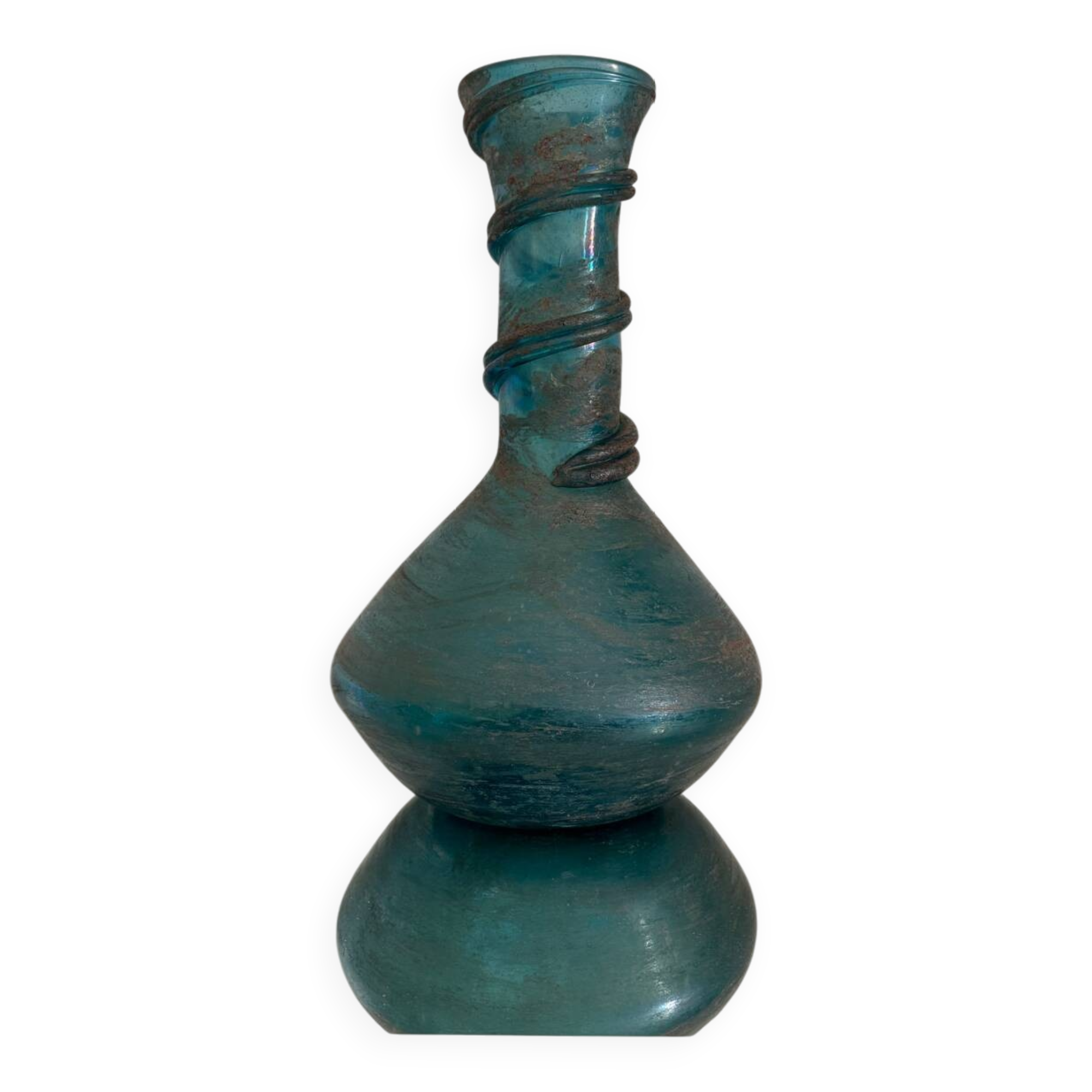 Large Murano glass vase Scavo Seguso 70s