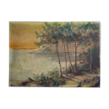 Ancient painting on canvas
