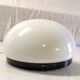 Opaline globe and black metal ceiling or wall light, diam. 20 cm - late 20th century