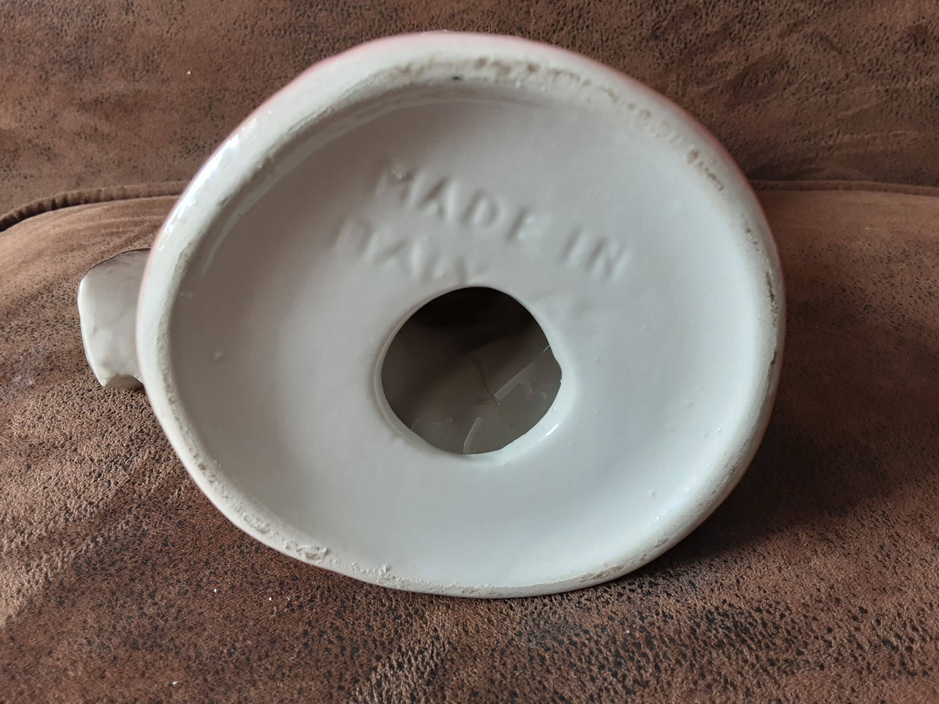 Italian ceramic dove-shaped trinket