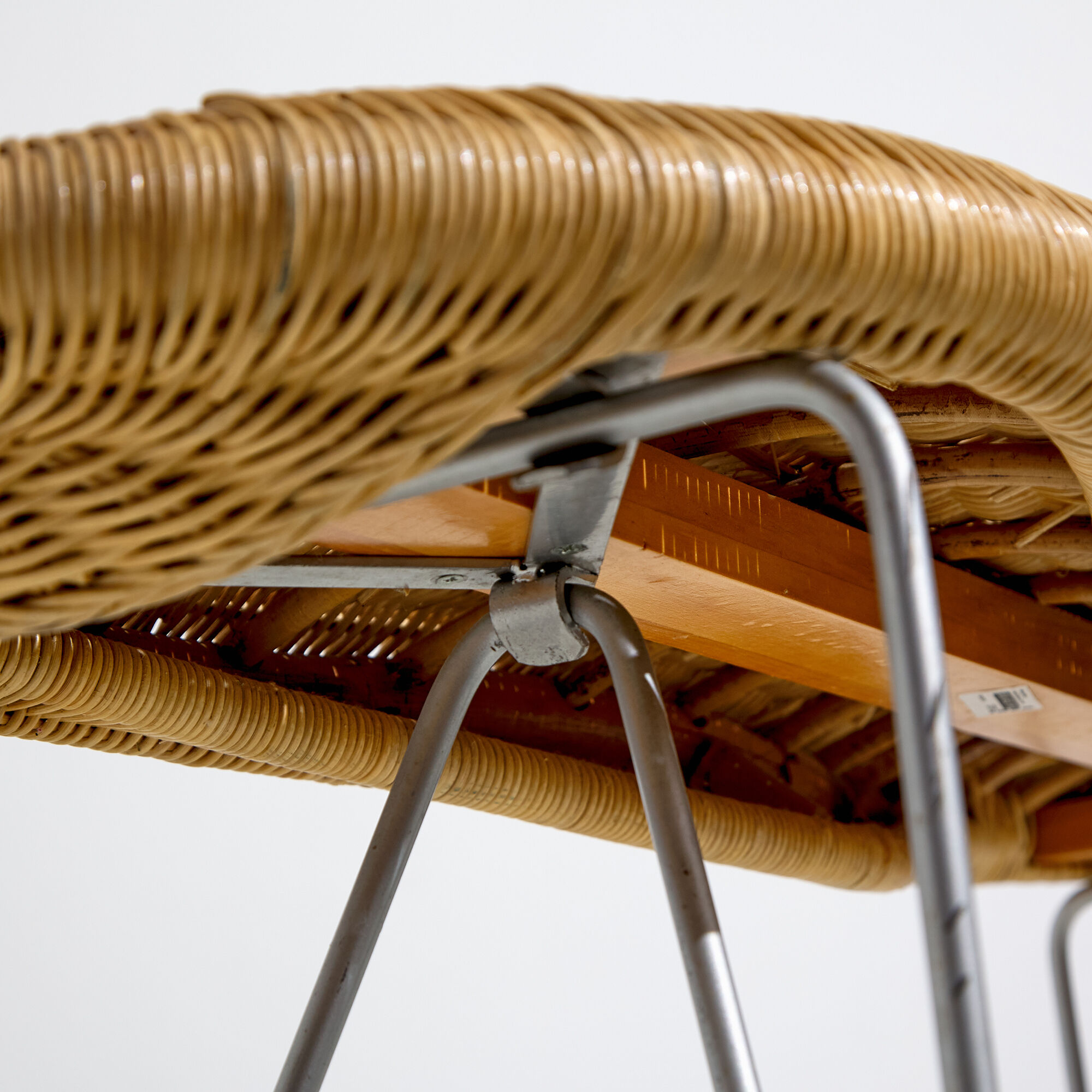 Vintage ikea rattan bench