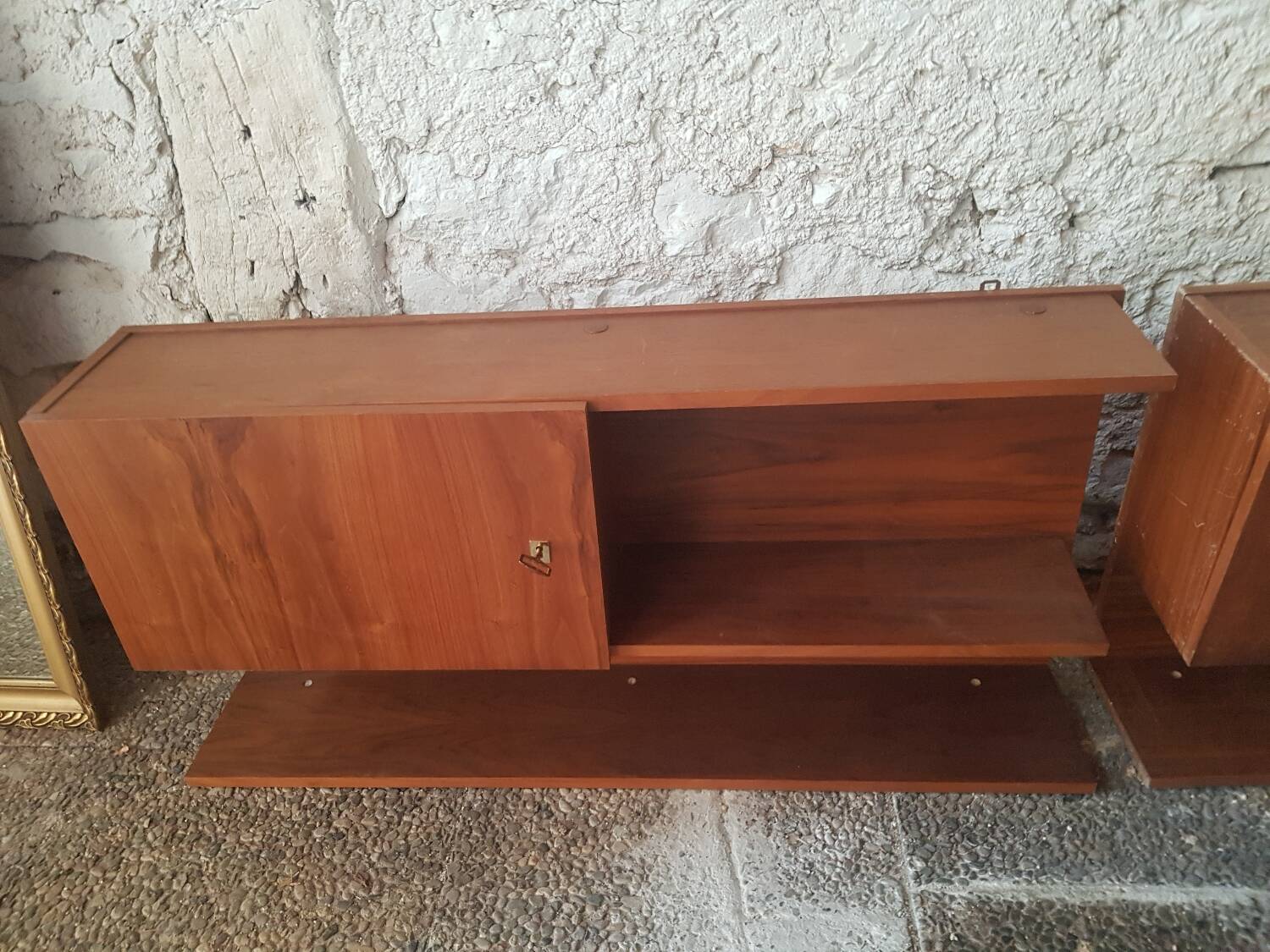 Pair of vintage wall shelves
