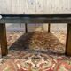 Table basse en métal doré et miroir 1970