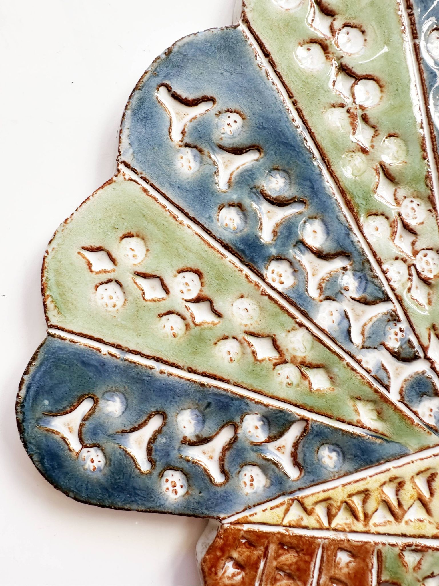 Biot ceramic wall sculpture or centerpiece by Dominique Perot. France, 1970s