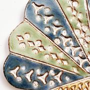 Biot ceramic wall sculpture or centerpiece by Dominique Perot. France, 1970s