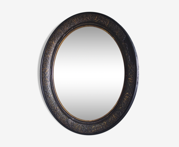 Miroir ovale Napoléon III - 70x60cm