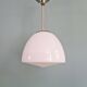 Bauhaus suspension by Philips in white opaline, 1930s.