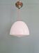 Bauhaus suspension by Philips in white opaline, 1930s.