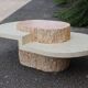 Travertine coffee table 1970