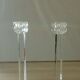 Pair of diamond crystal candle holders