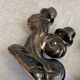 Pair of Vallauris iridescent ceramic candle holders