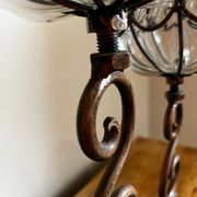 Wrought iron tealight holder