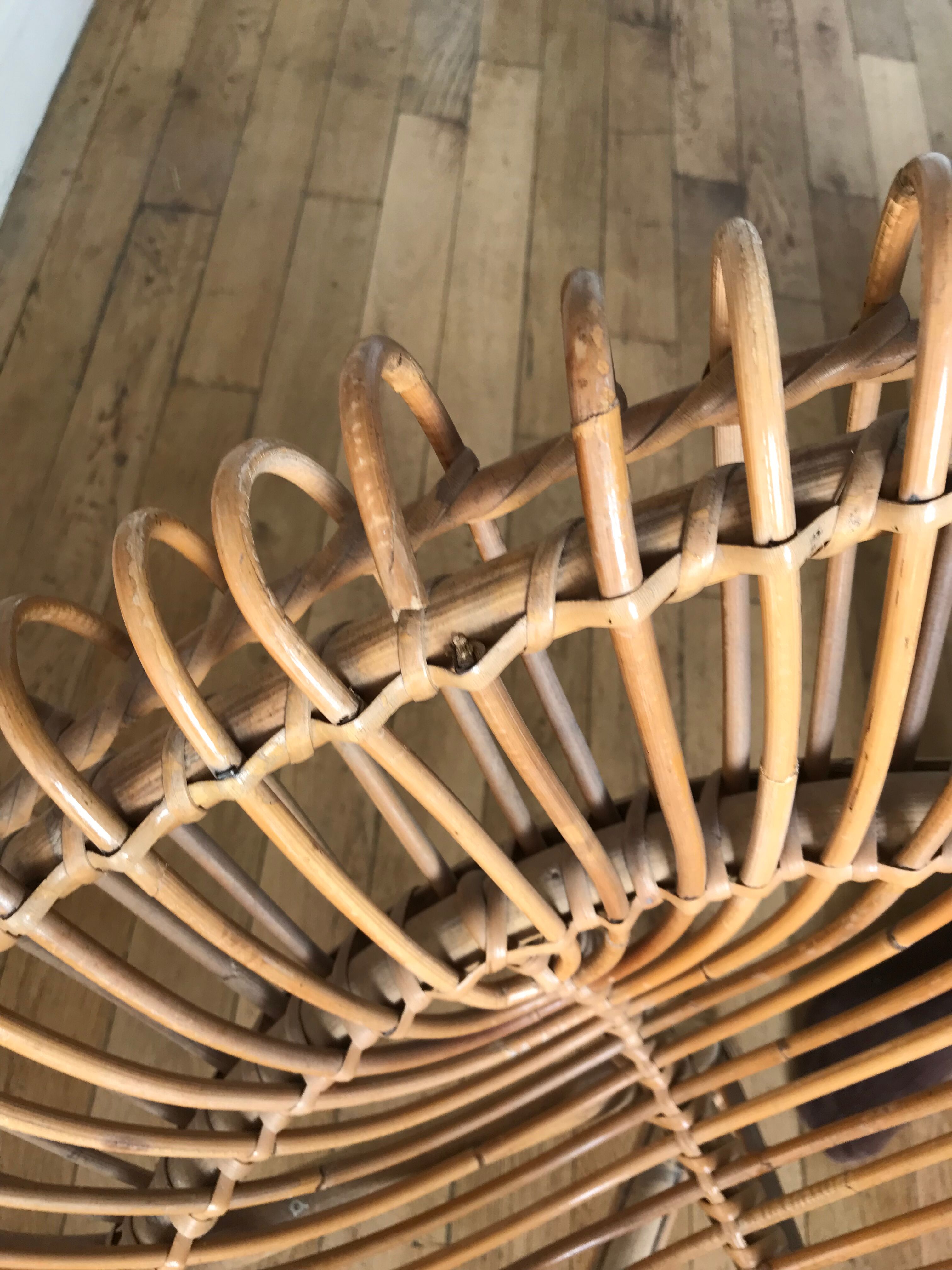 Rattan armchair
