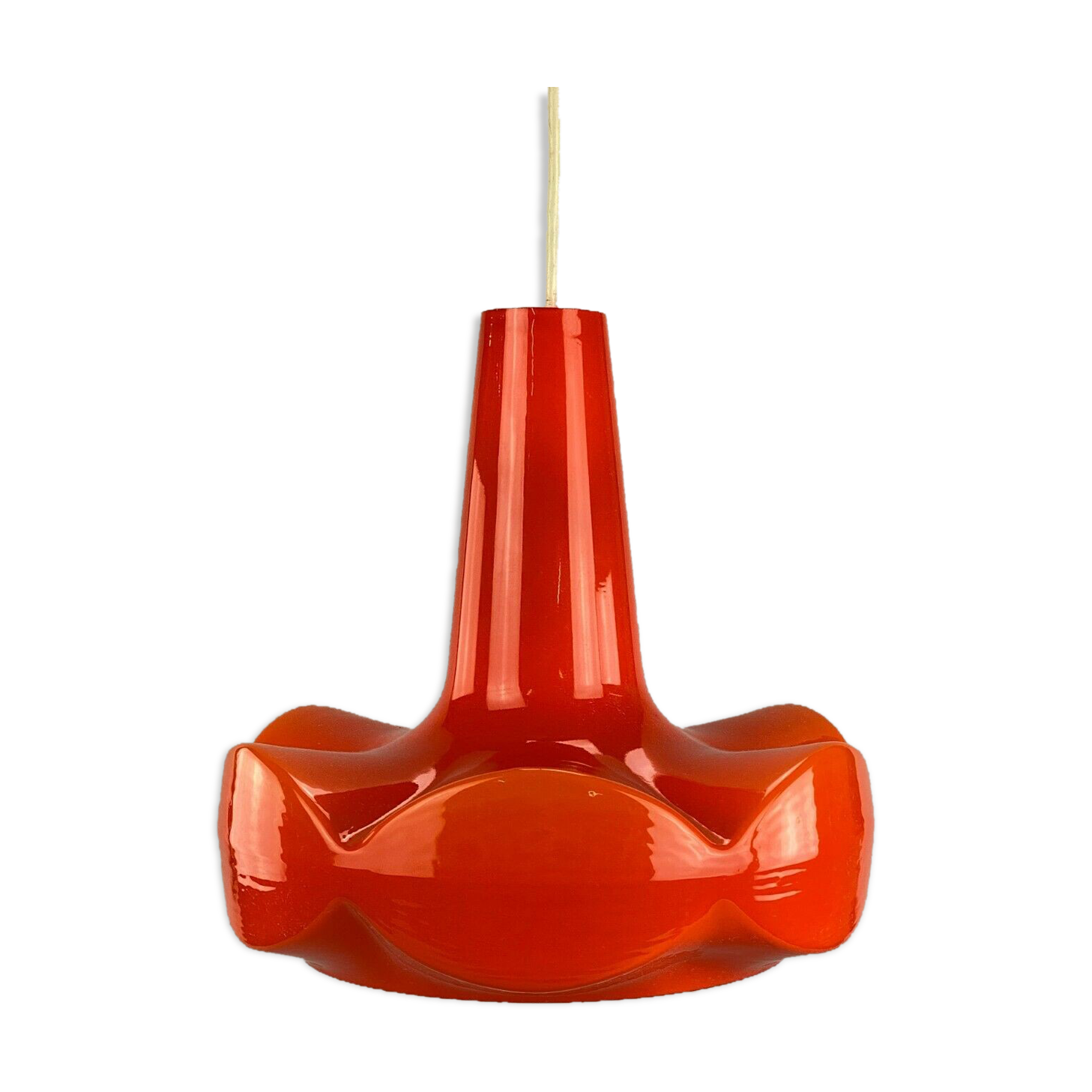 60s 70s Peill & Putzler hanging lamp ceiling lamp glass space design lamp