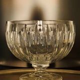 Large cut crystal bowl on a stand
