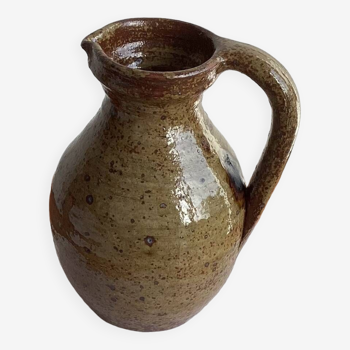 Pyrite stoneware pitcher - vintage