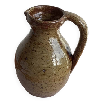 Pyrite stoneware pitcher - vintage